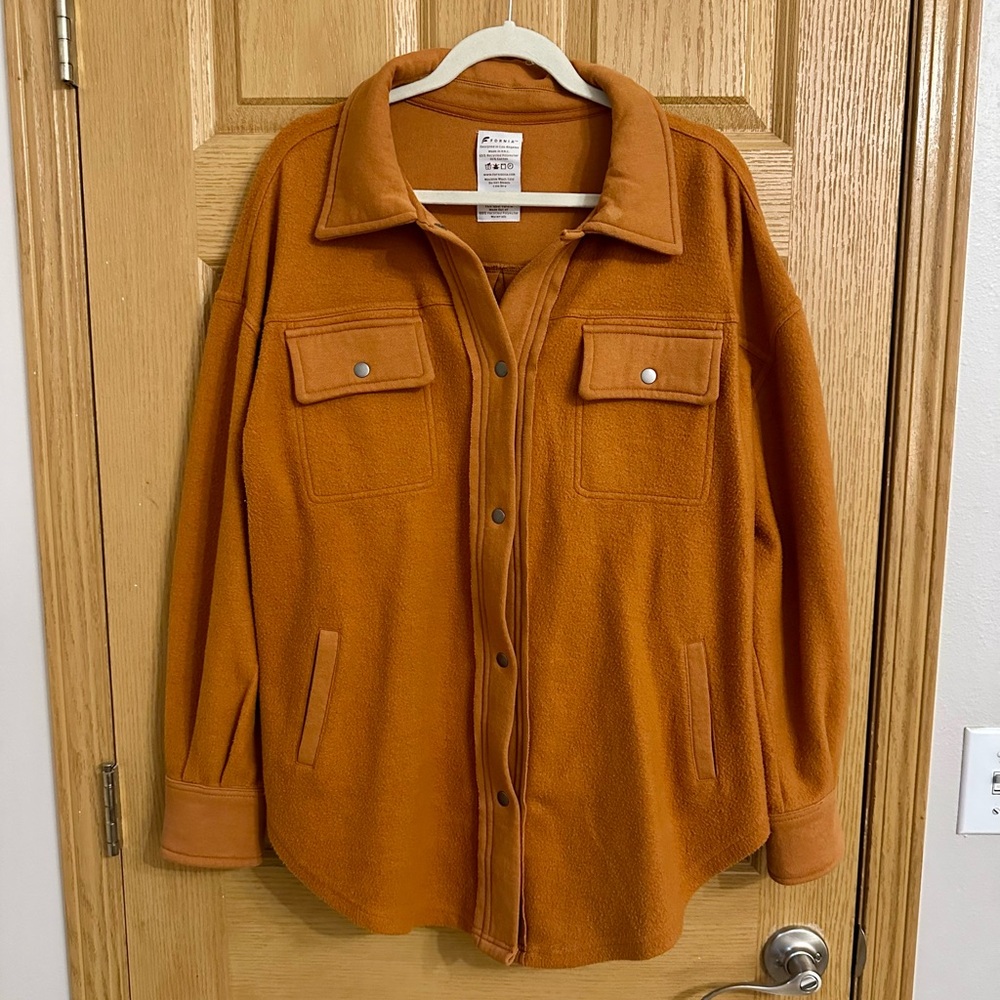 Orange Teddy Jacket